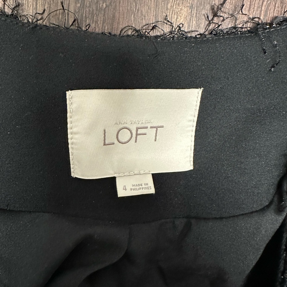 Loft Black Sequin Jacket - image 4